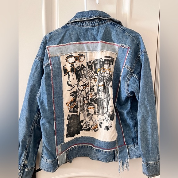 Zara Blue Denim Jacket - Picture 1 of 2